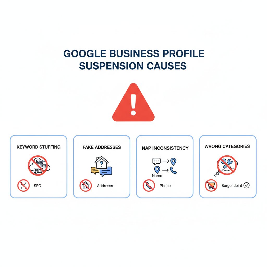 Why Google suspends or penalizes GMB profiles